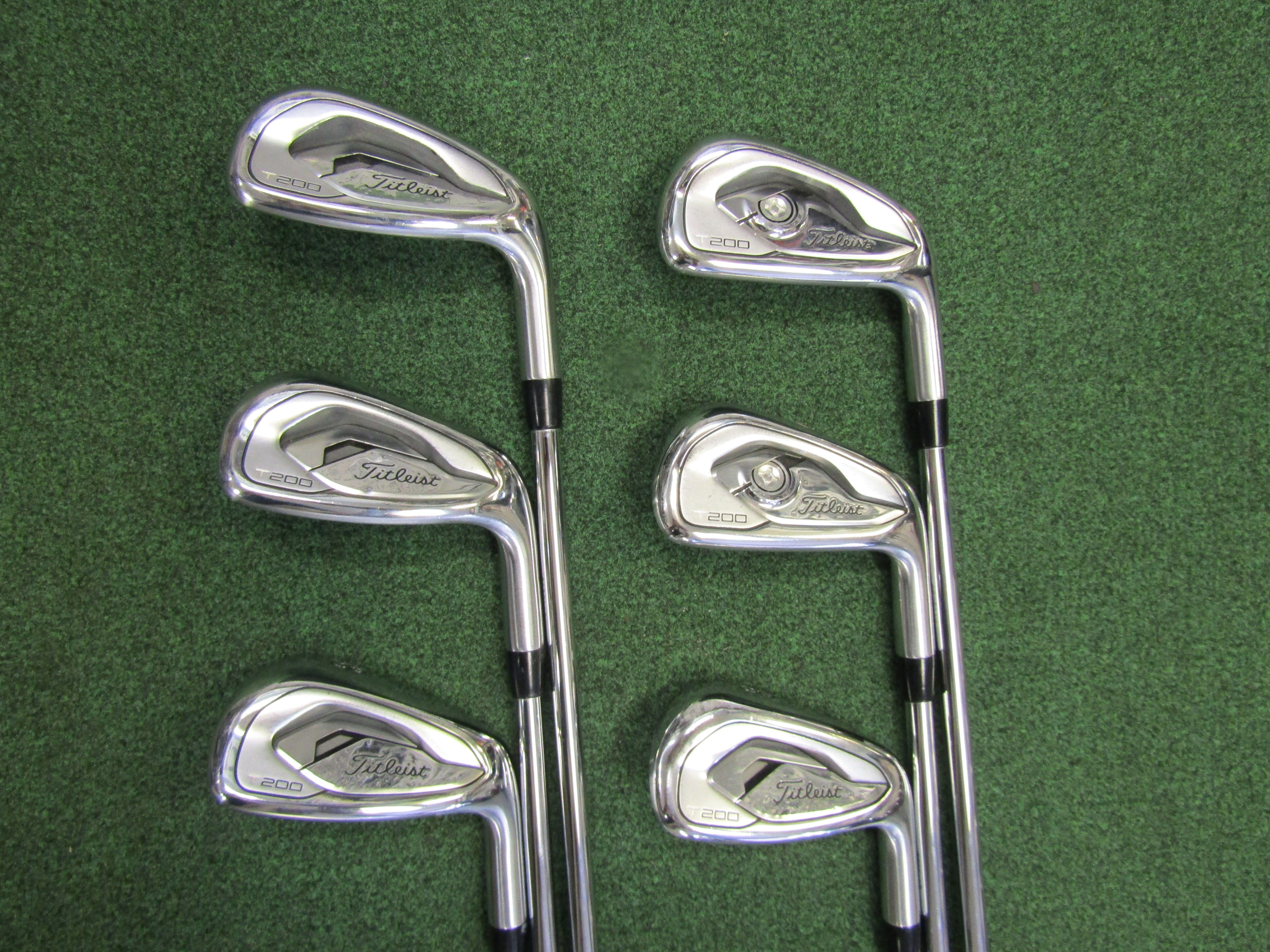 Titleist T200 #6-PW, GW 6pc. Iron Set Stiff Flex Steel Men's Right Pre-Owned Iron Sets Titleist 