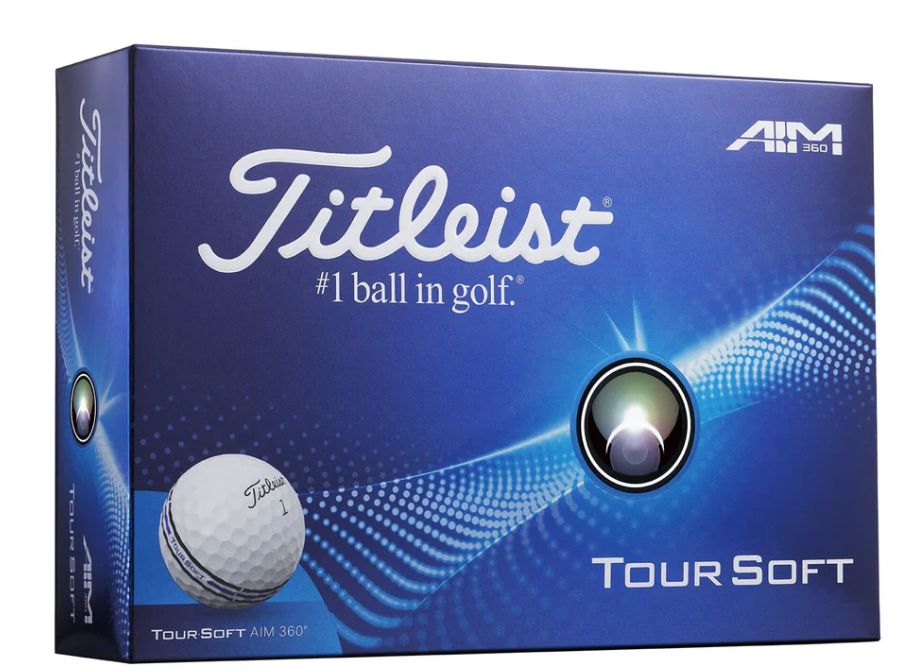 Titleist Tour Soft Aim 360 Golf Balls '24 Golf Balls Titleist Box/12 White 