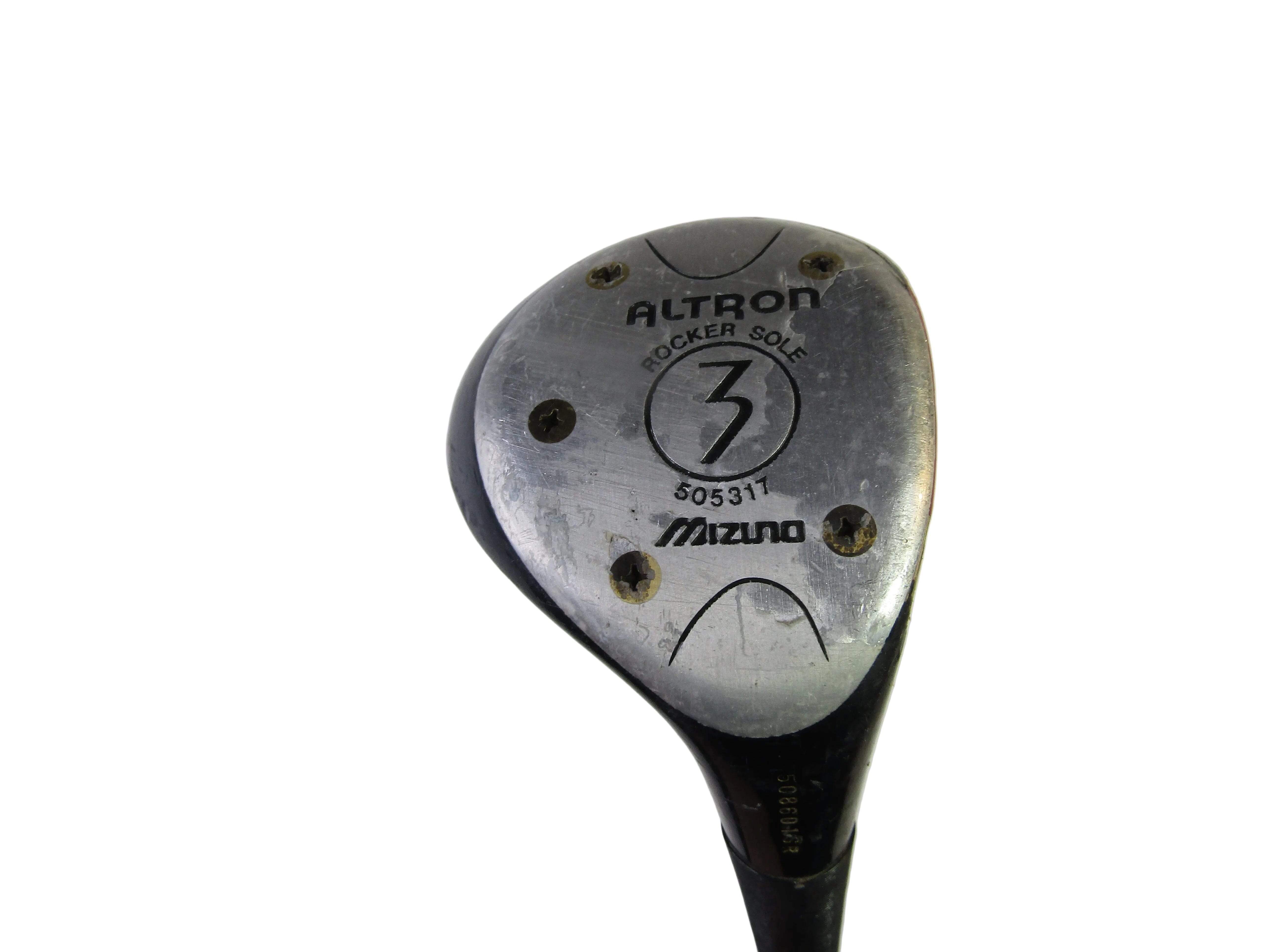 Vintage Laminated Mizuno Altron Rocker Sole #3 Wood Regular Flex Steel Men's Right Premium Vintage Golf Mizuno 