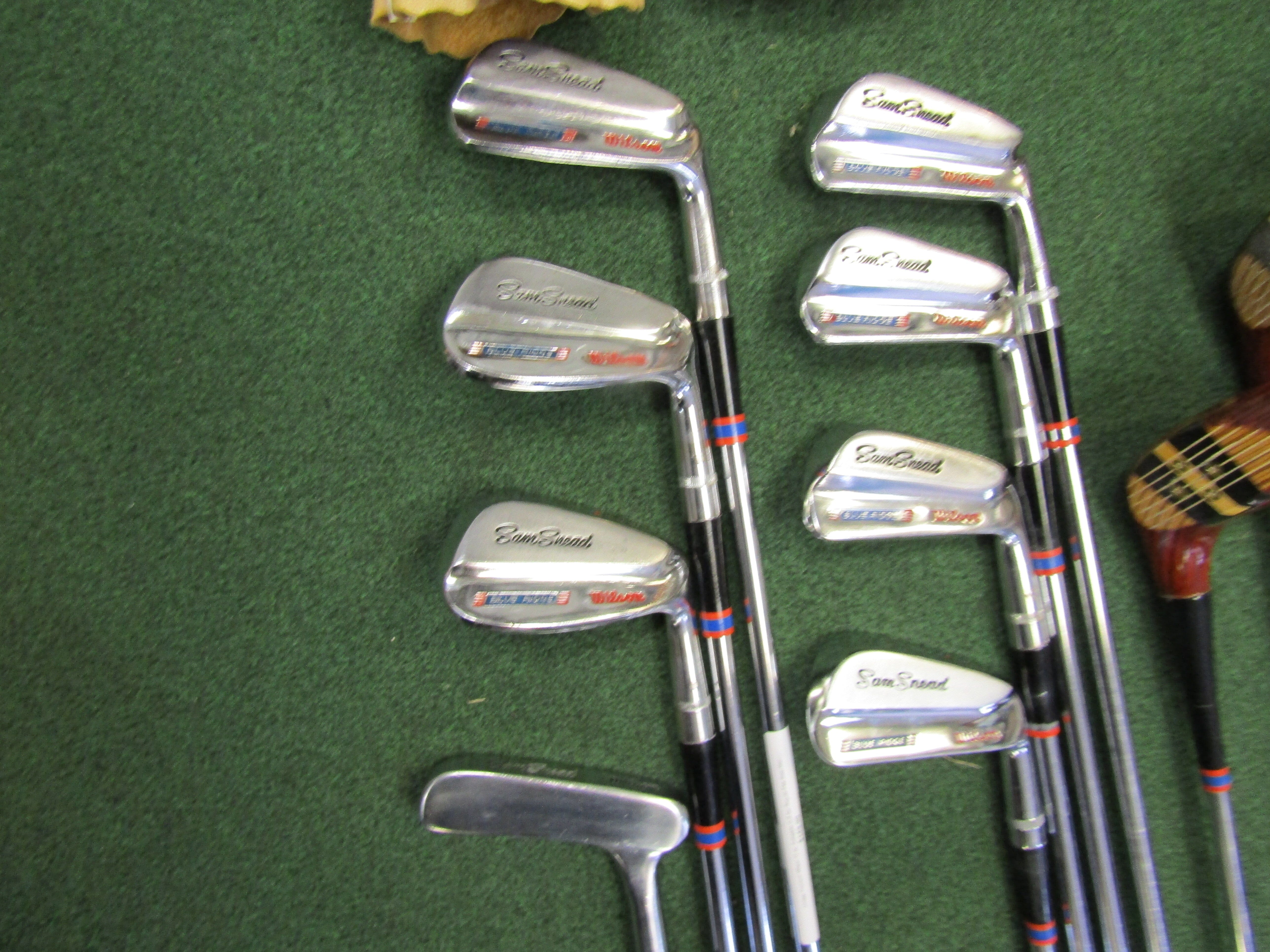 Vintage Premium Wilson Sam Snead 12 pc. Complete Golf Set Regular Flex Steel Men's Right Hc Premium Vintage Golf Wilson 