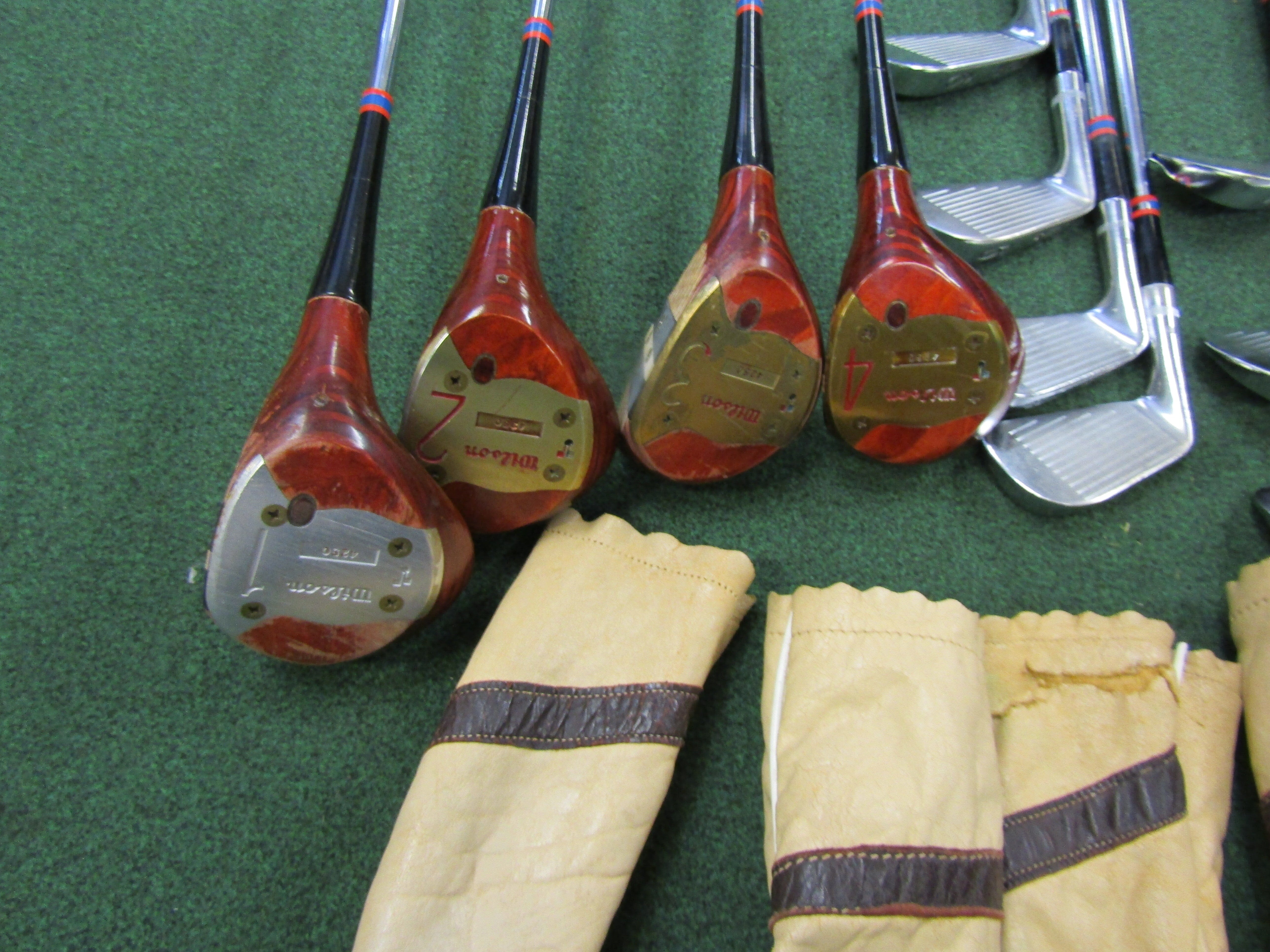 Vintage Premium Wilson Sam Snead 12 pc. Complete Golf Set Regular Flex Steel Men's Right Hc Premium Vintage Golf Wilson 