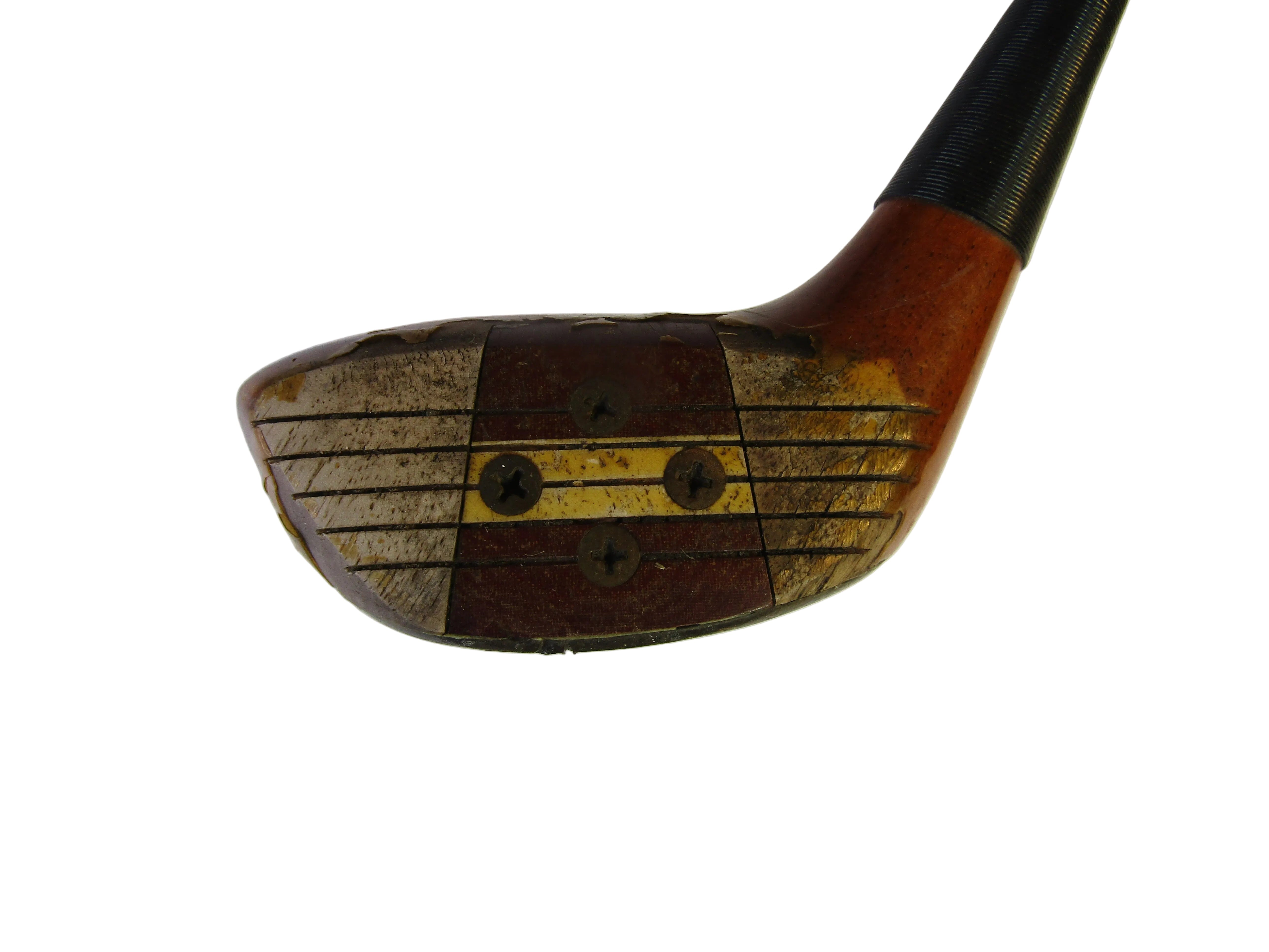 パーシモン1W3W Vintage Titleist Persimmon #3 FW Stiff Flex Steel Men's Right