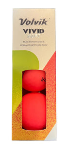 Volvik Vivid Soft Golf Balls Golf Balls Volvik Pink Sleeve/3 