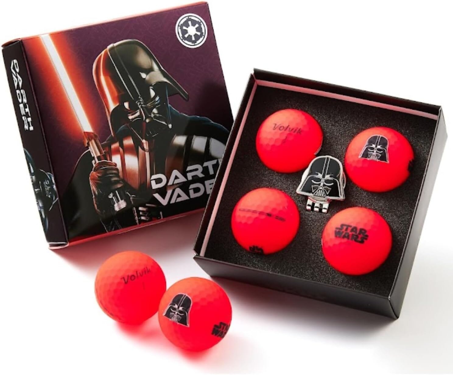 Volvik Vivid Soft Star Wars 4pc Golf Ball Gift Set Darth Vader Golf Balls Volvik Darth Vader 