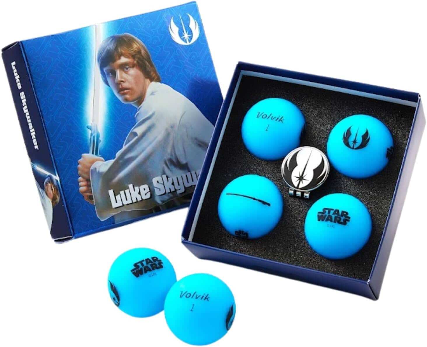 Volvik Vivid Soft Star Wars 4pc Golf Ball Gift Set Luke Skywalker Golf Balls Volvik Luke Skywalker 
