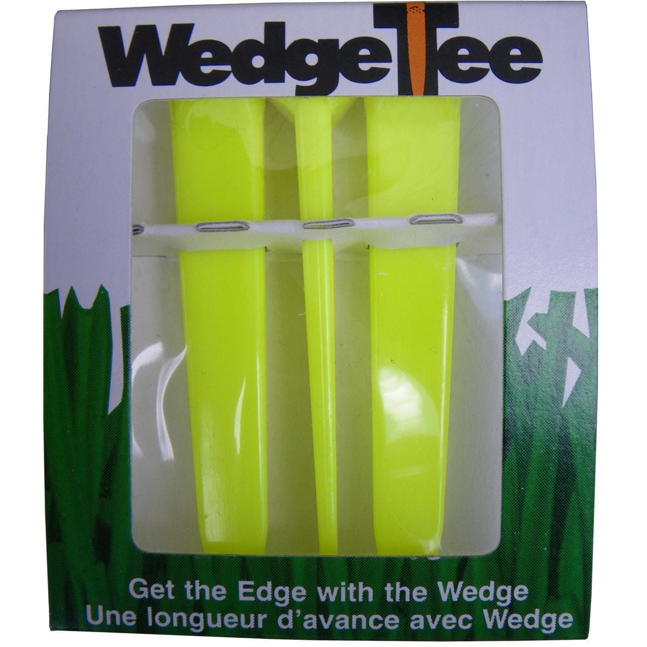 Wedge Tee - 3pc Golf Tees TeeMate Yellow 
