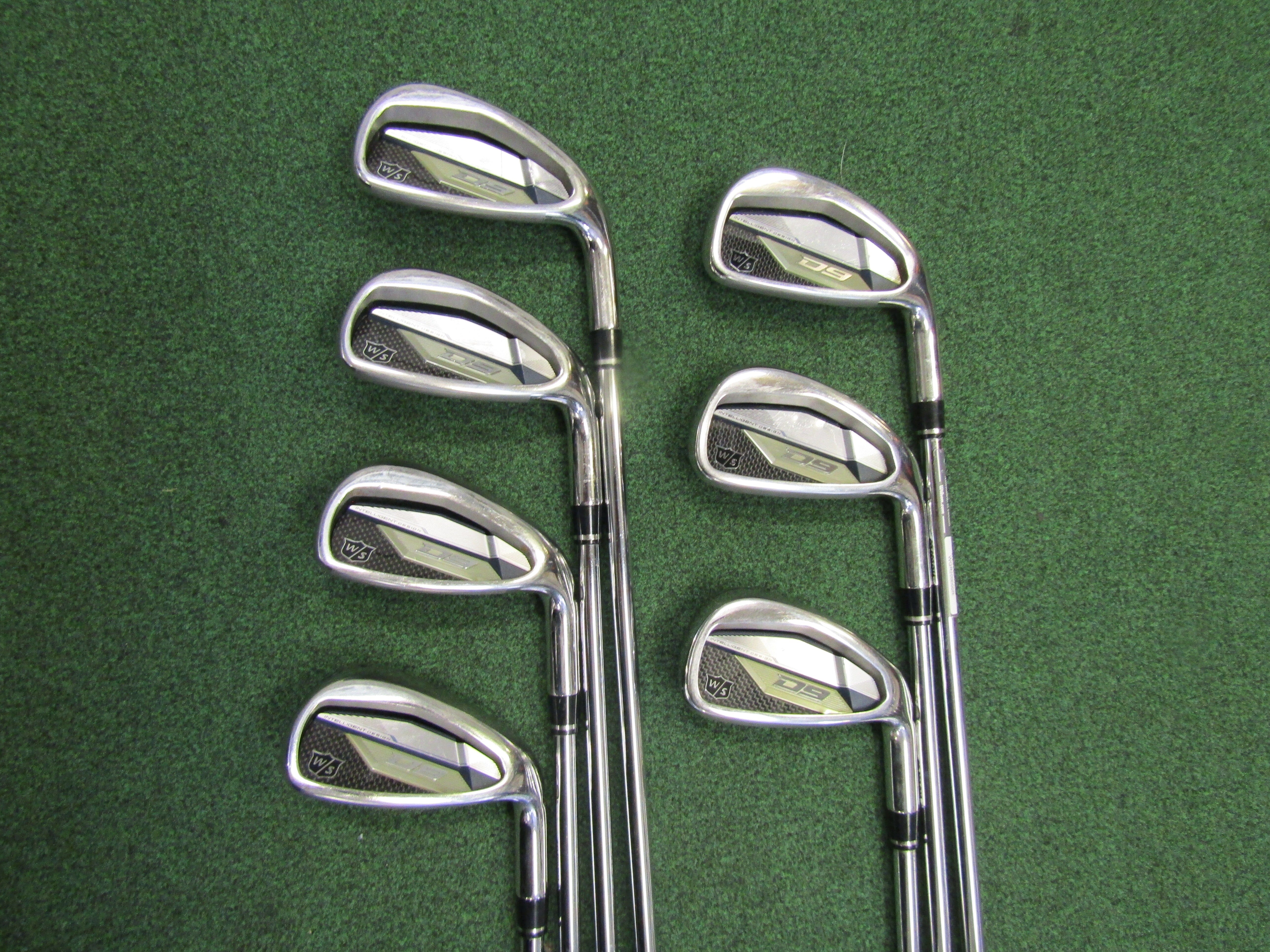 Wilson D9 #5-PW, GW 7pc. Iron Set Regular Flex Steel Men's Right Pre-Owned Iron Sets Wilson 
