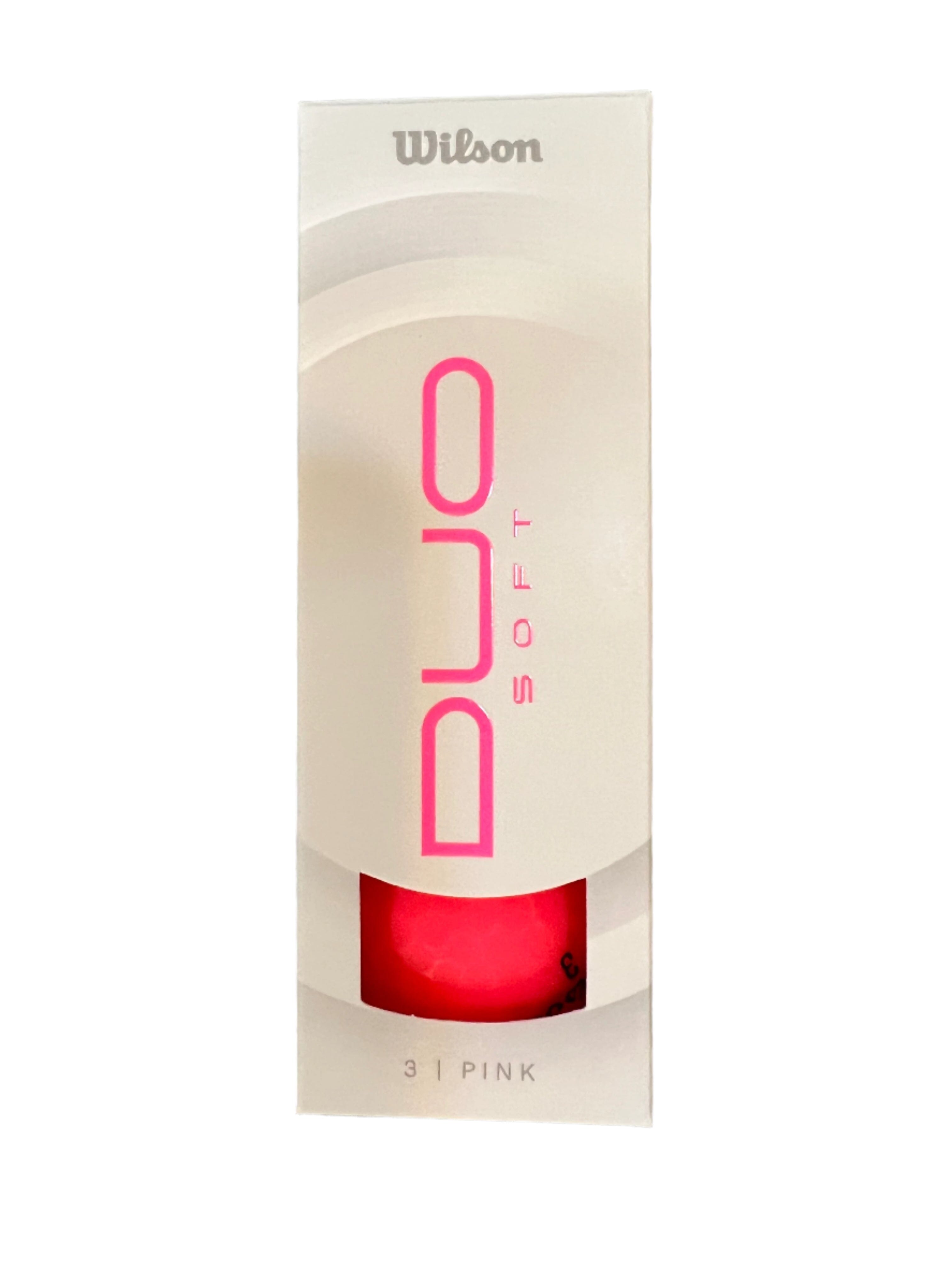 Wilson Duo Soft 2025 Golf Balls Golf Balls Wilson Sleeve/3 Matte Pink 