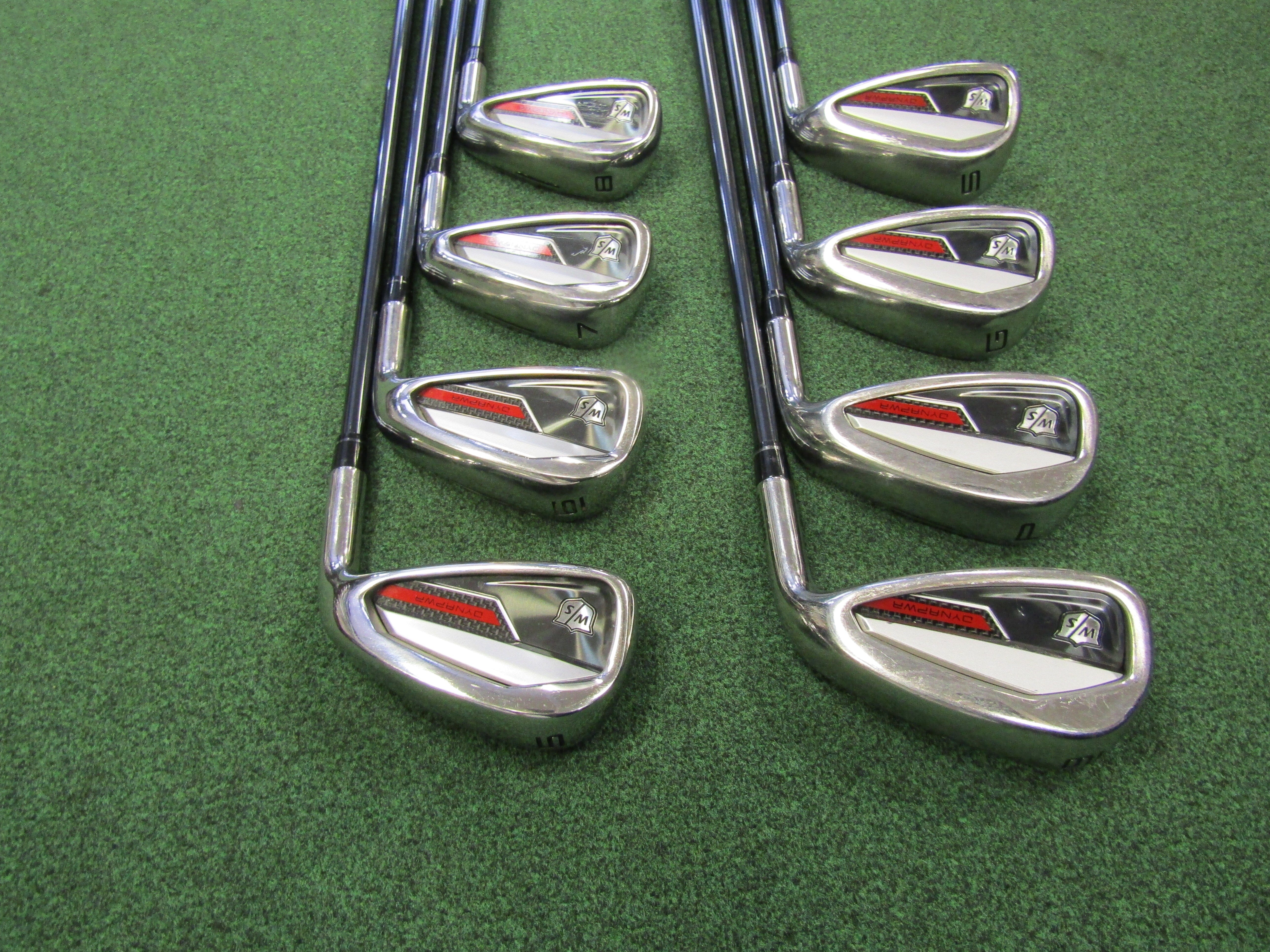 Wilson DynaPowr #5-PW, GW, SW 8 pc. Iron Set Reg. Flex Graphite Men's Right Pre-Owned Iron Sets Wilson 