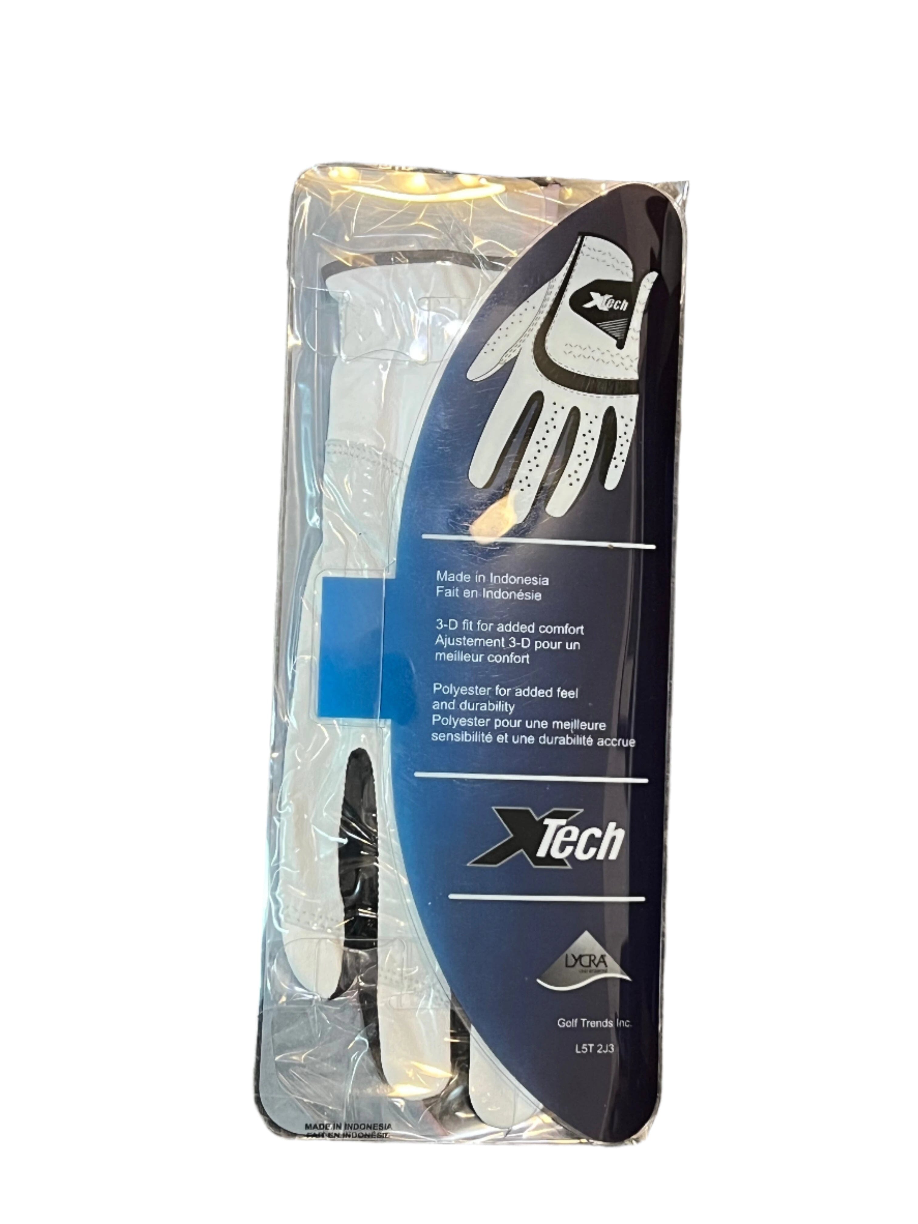 XTech Golf Gloves Womens White/Black Golf Gloves Golf Trends 