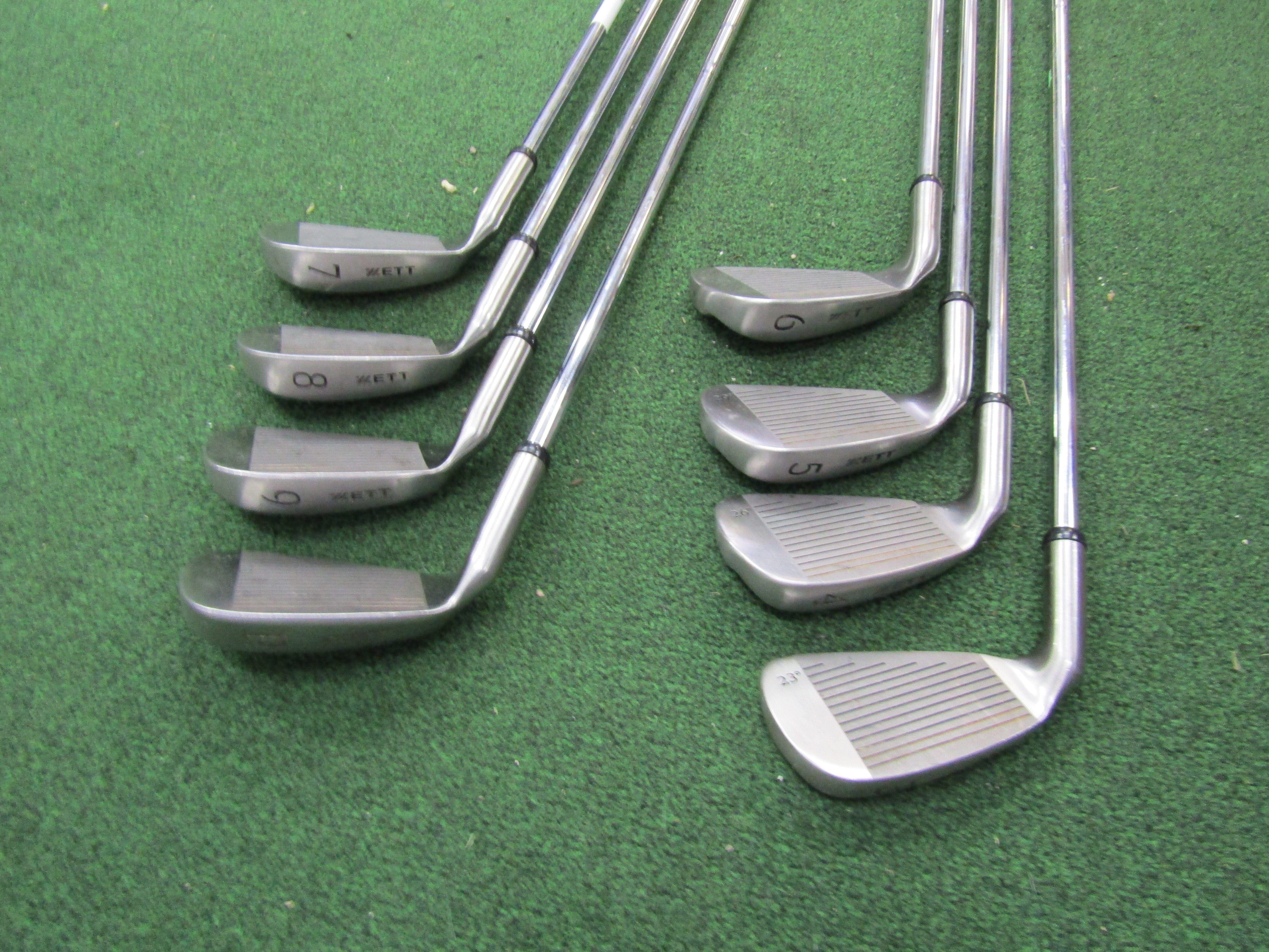 Zett Long Sword III #3 - PW 8 pc. Iron Set Senior Flex Steel Men's Right Pre-Owned Iron Sets Zett 
