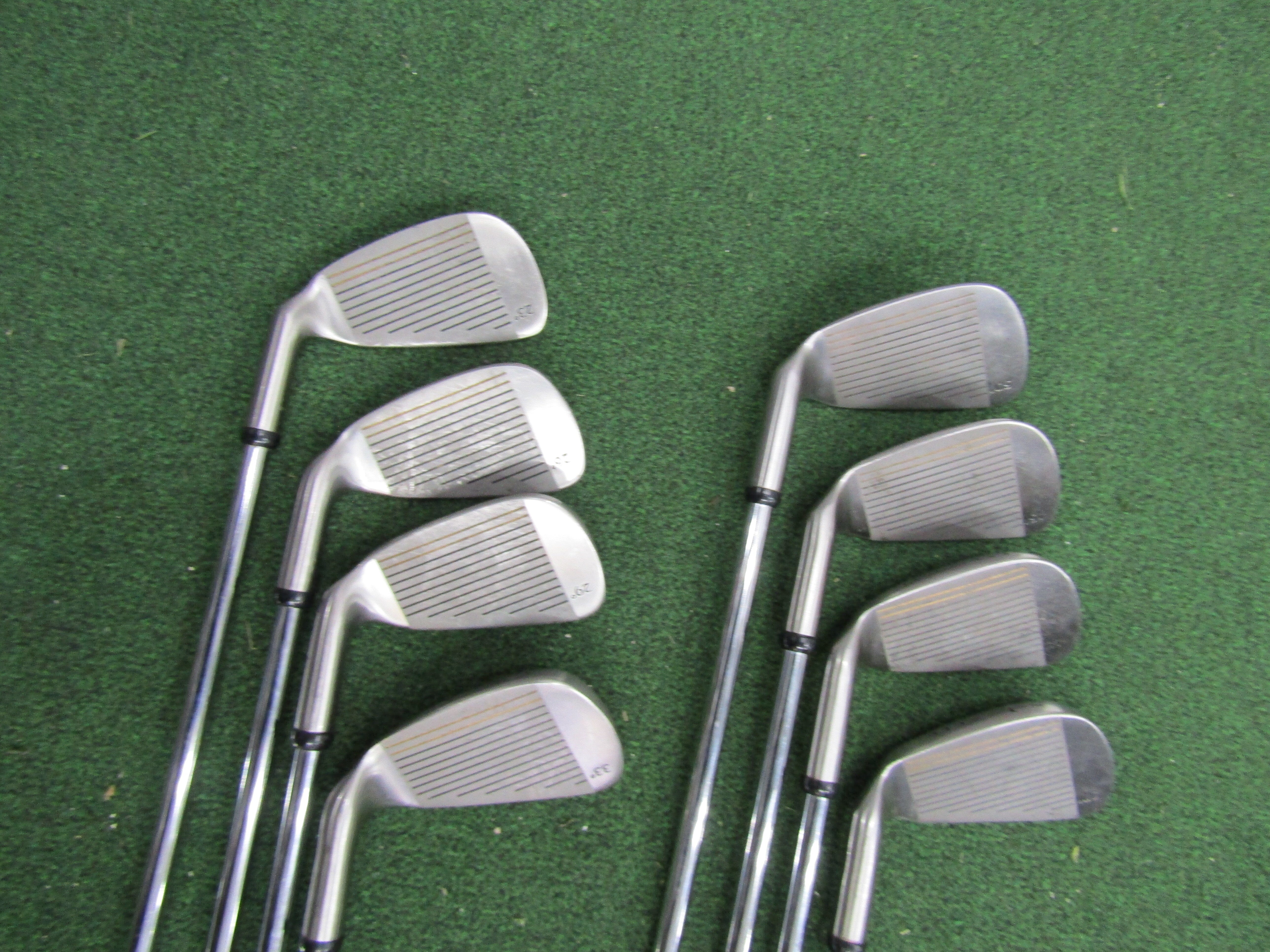 Zett Long Sword III #3 - PW 8 pc. Iron Set Senior Flex Steel Men's Right Pre-Owned Iron Sets Zett 