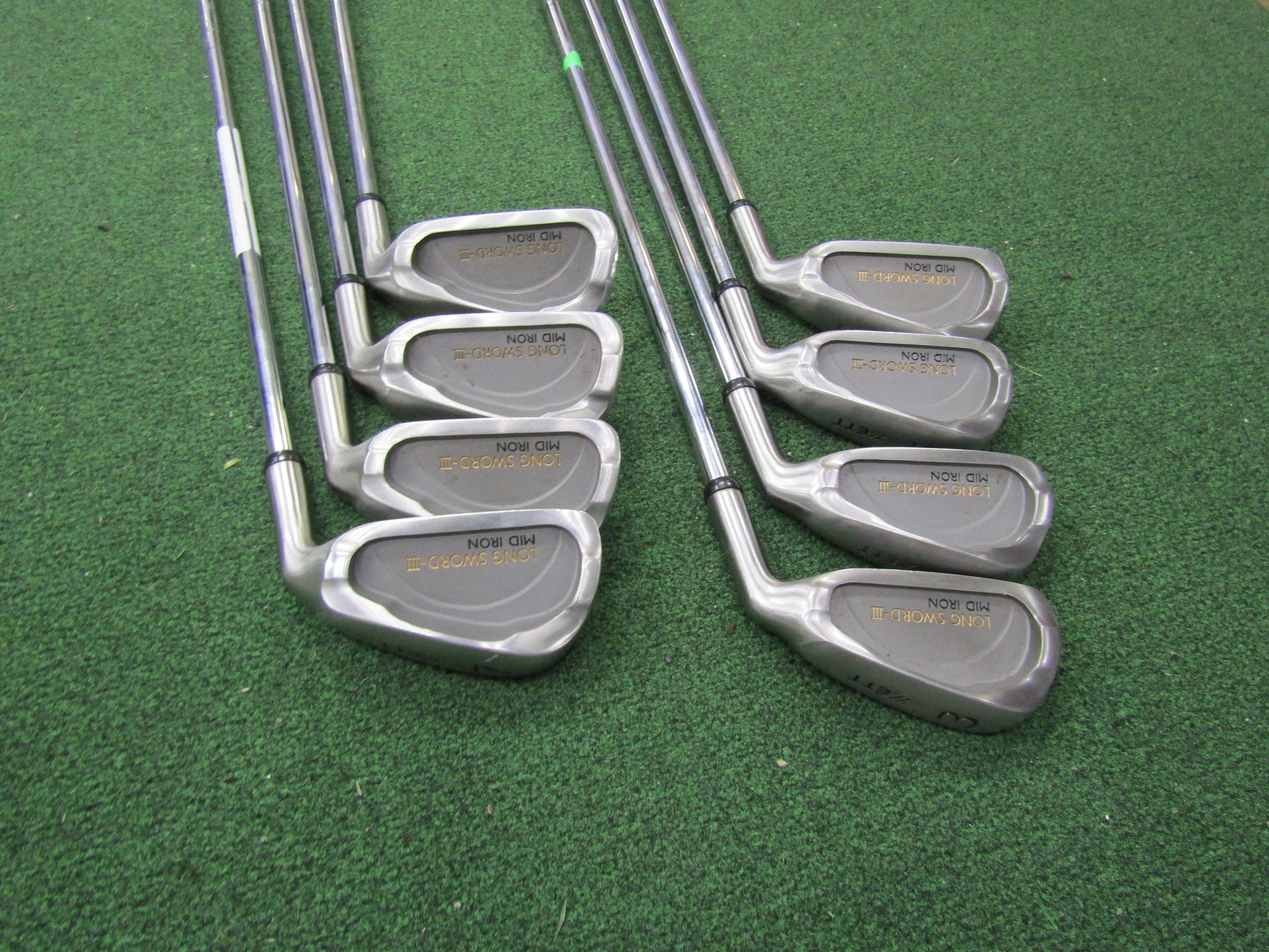 Zett Long Sword III #3 - PW 8 pc. Iron Set Senior Flex Steel Men's Right Pre-Owned Iron Sets Zett 