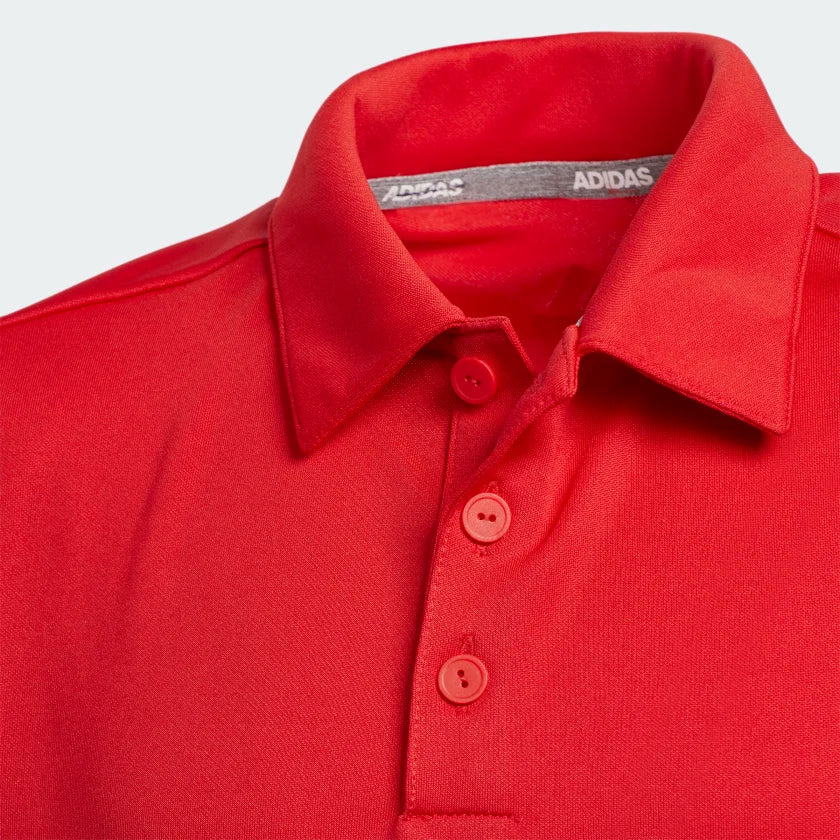 Adidas red golf shirt sales