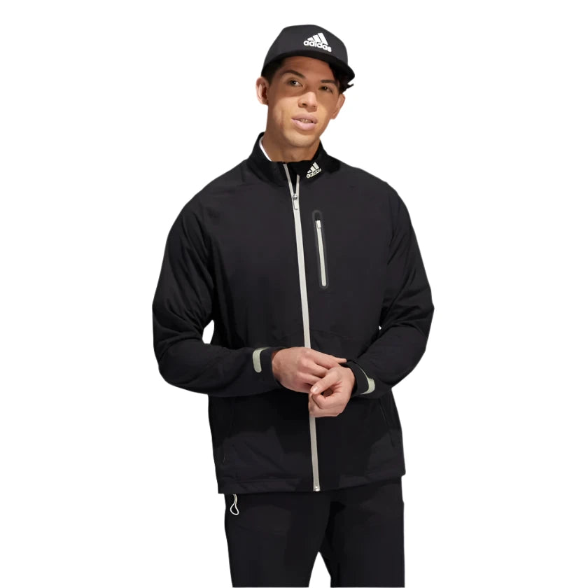 Adidas Men's Rain Ready Jacket Black HN4128 Golf Stuff Large 