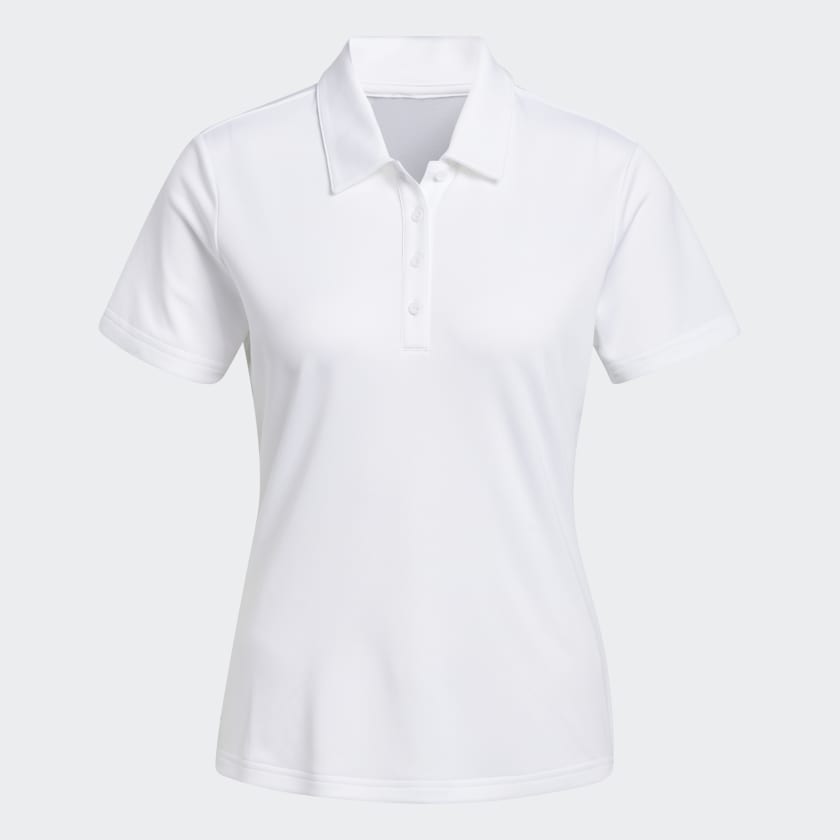 Adidas Women's Performance Primegreen White Polo Shirt GT7926 Golf Stuff 