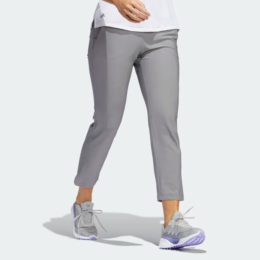 Adidas Women's U365 Pull On Ankle Pants Grey HF2988 Golf Stuff - Save on New and Pre-Owned Golf Equipment Large 