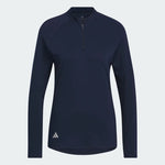 Adidas Women'sQuarter Zip Long Sleeve Polo Golf Shirt HY3974