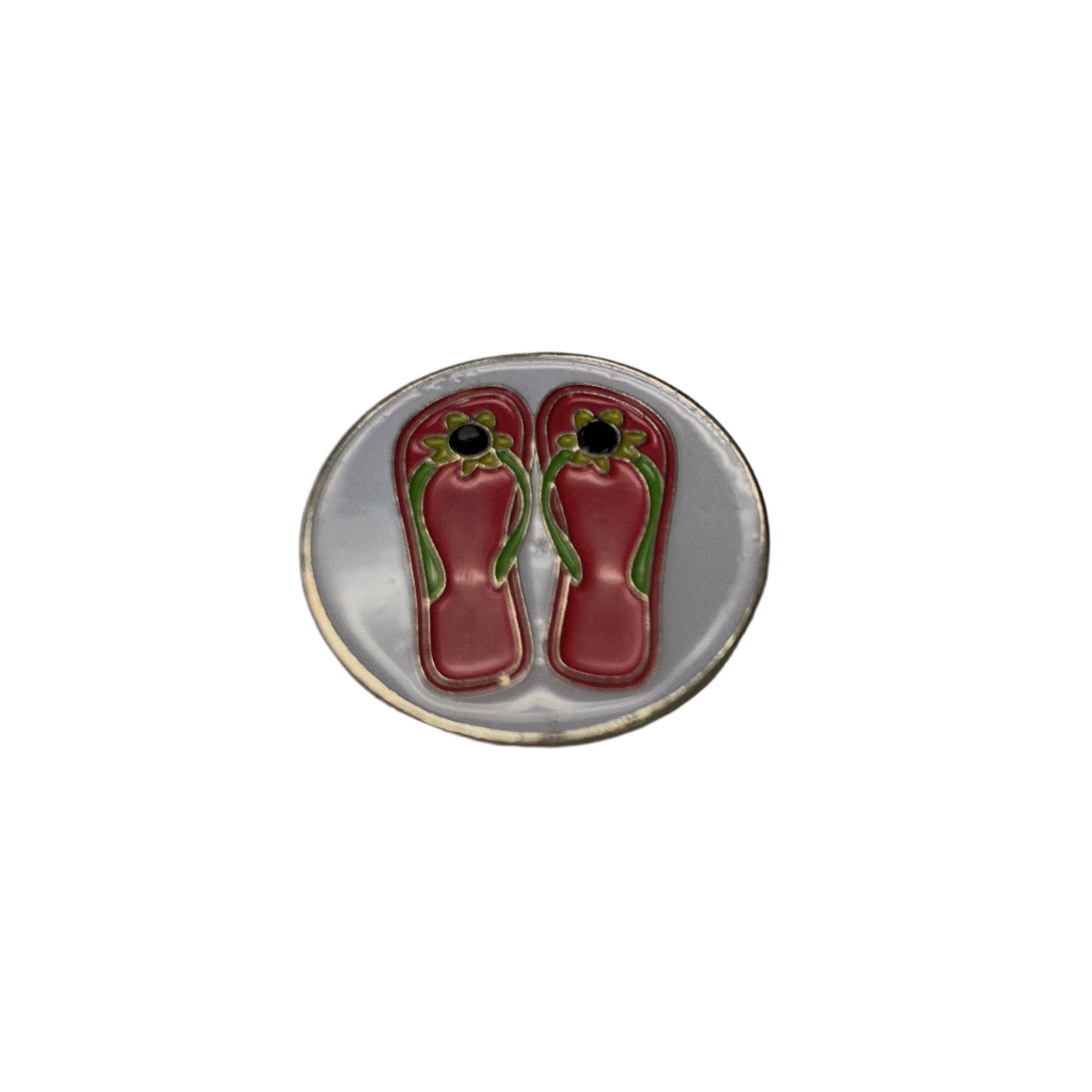 Assorted Die Cast Ball Markers Golf Stuff - Save on New and Pre-Owned Golf Equipment Flip Flops 