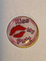 Assorted Domed Ball Markers Golf Stuff - Save on New and Pre-Owned Golf Equipment "Kiss My Putt" 