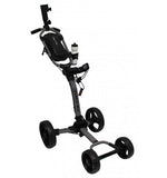 Axglo Flip N' Go Push Cart Golf Stuff Gray/Black Wheel 