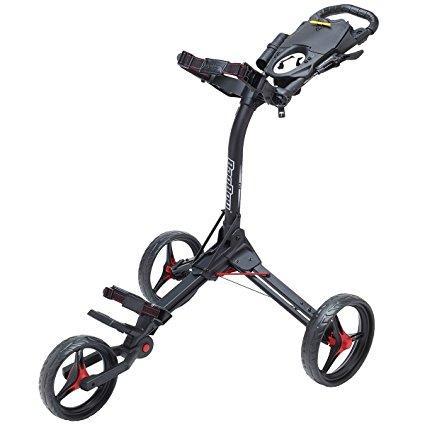 Bag Boy 3 Wheel Cart Compact 3 Golf Stuff - Save on New and Pre-Owned Golf Equipment Black/Red 