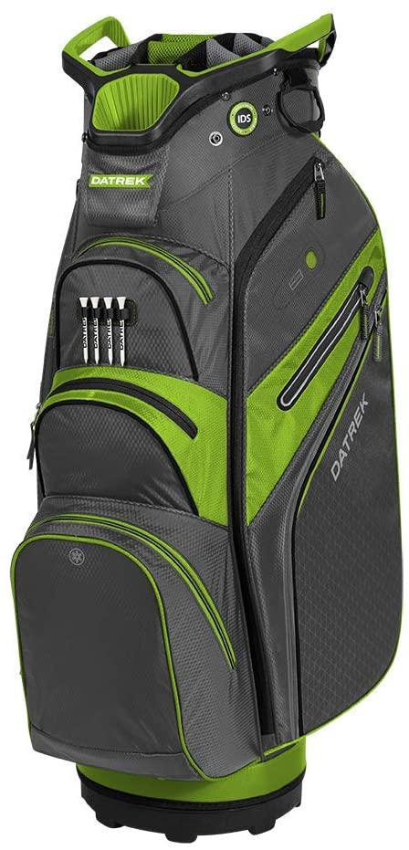 Bag Boy Datrek Lite Rider Pro Cart Bag Golf Stuff - Save on New and Pre-Owned Golf Equipment Charcoal/Lime/Black 