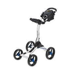 Bag Boy Quad XL 4 Wheel Push Cart Golf Stuff - Save on New and Pre-Owned Golf Equipment White/Cobalt 