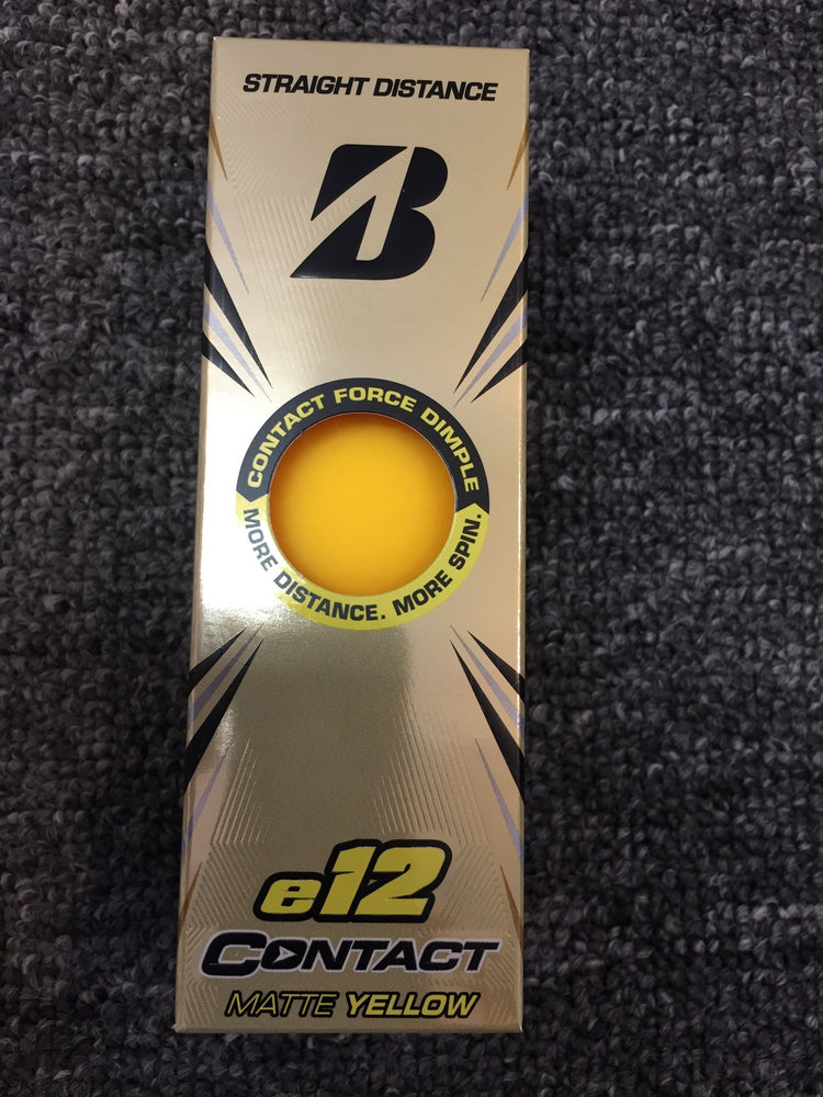 Bridgestone e12 Contact Golf Balls Golf Stuff - Save on New and Pre-Owned Golf Equipment Slv/3 Matte Yellow 