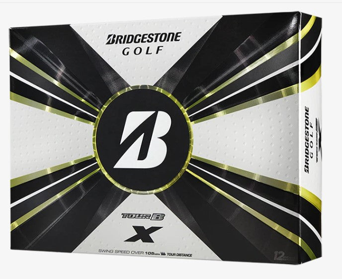 Bridgestone Tour B X with Reactiv iQ Urethane Cover Golf Balls Golf Stuff Box/12 White 