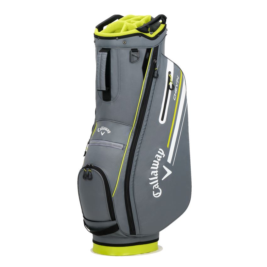 Callaway Chev 14 Cart Bag '23 Golf Stuff - Low Prices - Fast Shipping - Custom Clubs Charcoal/Floral Yellow 