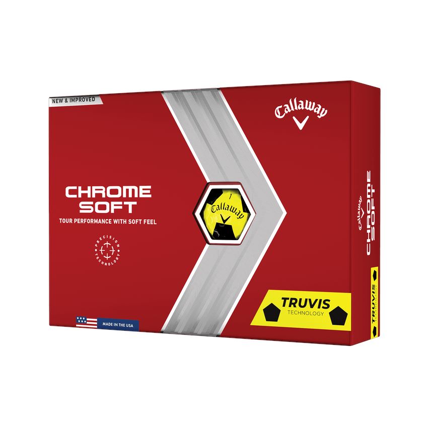 Callaway Chrome Soft Truvis '22 Golf Stuff Yellow Box/12 