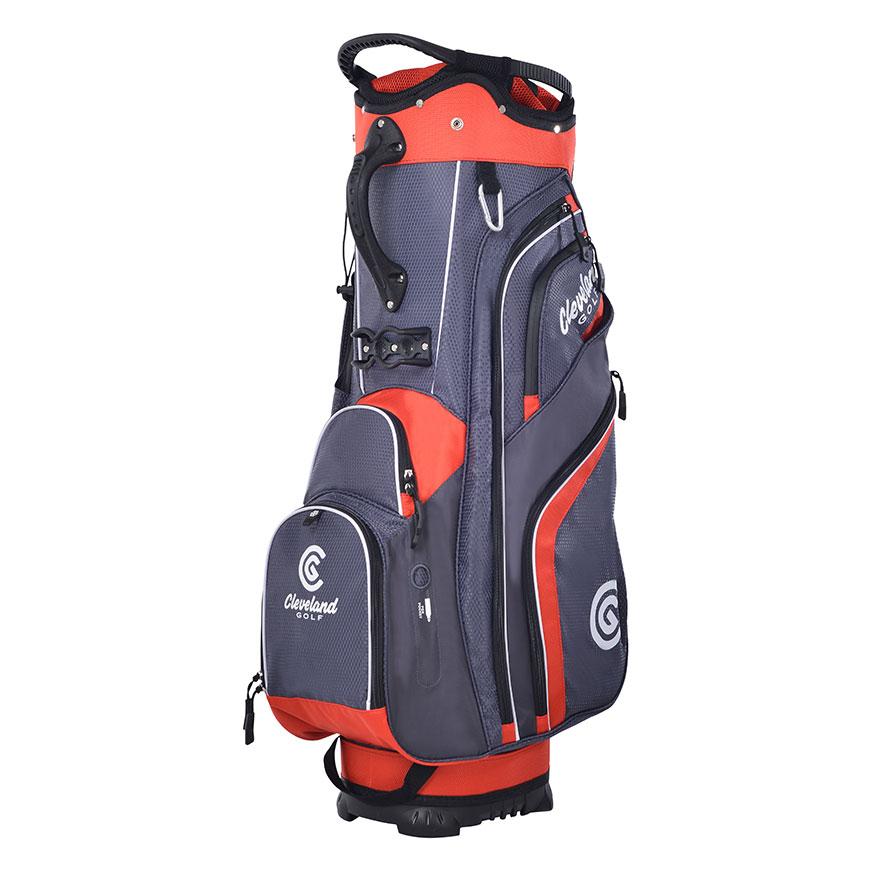 Cleveland Golf LT Cart Bag Golf Stuff - Low Prices - Fast Shipping - Custom Clubs Charcoal/Red 