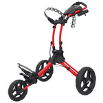 Clicgear Rovic 3 Wheel Push Cart RV1S Golf Stuff - Save on New and Pre-Owned Golf Equipment Red Frame/Black Wheel 