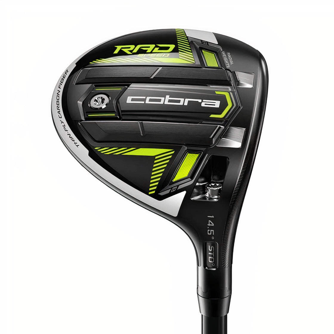 Cobra King RadSpeed Fairway Wood Golf Stuff - Low Prices - Fast Shipping - Custom Clubs Right Black/Turbo Yellow #3/14.5° Regular Flex Fujikura Motore X F3