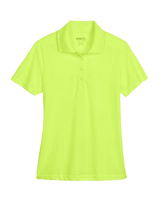 Core365 Ladies Origin Performance Piqué Polo Safety Yellow 78181 Golf Stuff 