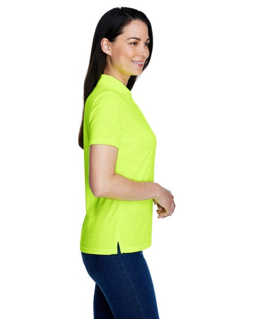 Core365 Ladies Origin Performance Piqué Polo Safety Yellow 78181 Golf Stuff 