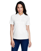 Core365 Ladies Origin Performance Piqué Polo White 78181 Golf Stuff 