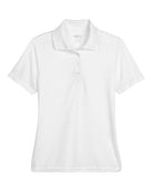 Core365 Ladies Origin Performance Piqué Polo White 78181 Golf Stuff 