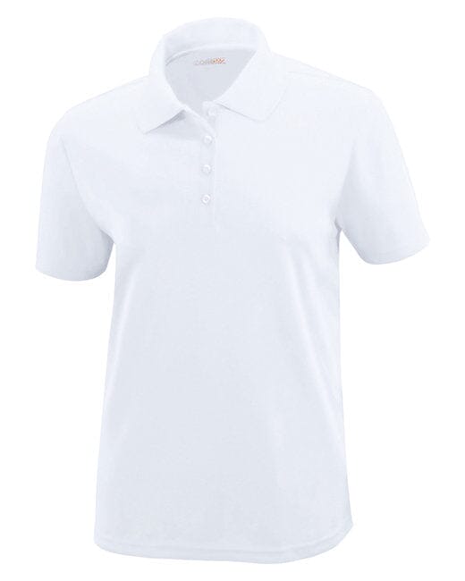 Core365 Ladies Origin Performance Piqué Polo White 78181 Golf Stuff X-Small 