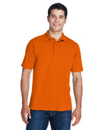 Core365 Mens Origin Performance Piqué Polo Campus Orange 88181 Shirts & Tops Golf Stuff 