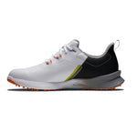 Footjoy Fuel Men's Spikeless Golf Shoe White/Black/Orange 55443 Golf Stuff - Save on New and Pre-Owned Golf Equipment 