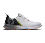 Footjoy Fuel Men's Spikeless Golf Shoe White/Black/Orange 55443