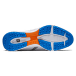 Footjoy Fuel Men's Spikeless Golf Shoe White/Grey/Blue 55440 Golf Stuff - Save on New and Pre-Owned Golf Equipment 