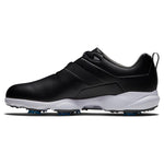 Footjoy Men's eComfort Spiked Golf Shoe Black/White/Blue 57700 Golf Stuff 