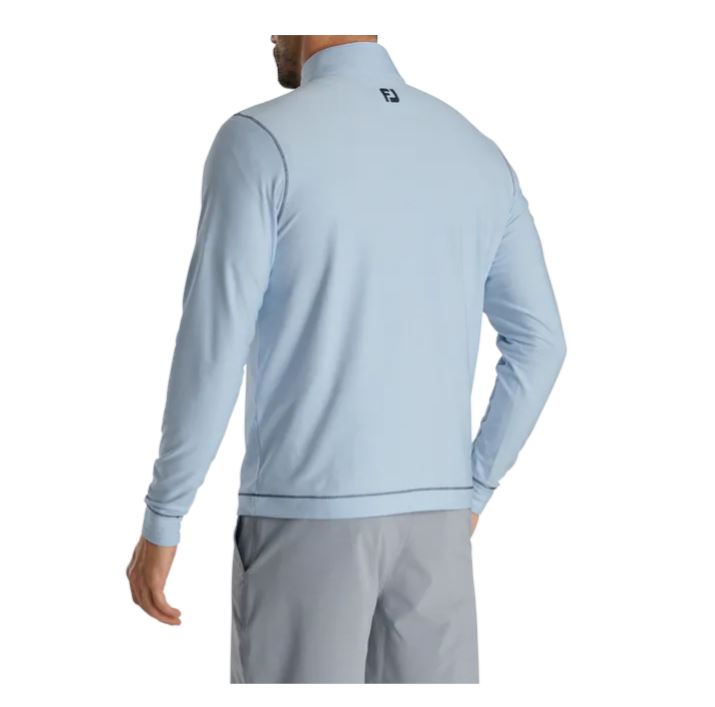FootJoy Men's Space Dye Baby Blue 1/4 Zip 25184 Golf Stuff 