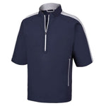 Footjoy Sport Short Sleeve Windshirt 32617 Golf Outerwear Golf Stuff - Save on New and Pre-Owned Golf Equipment Large Navy/Silver 