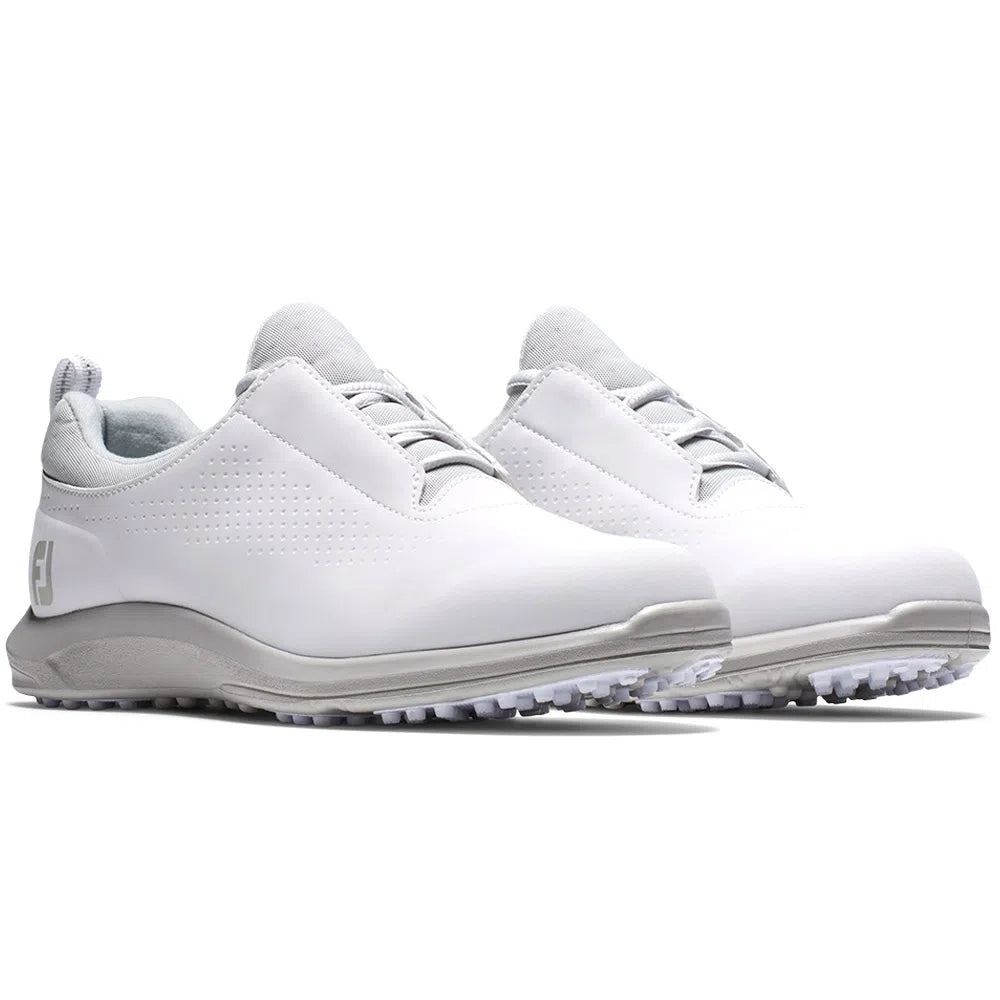 Footjoy Women's Flex Spikeless Leisure Golf Shoes White/Grey 92929 Golf Stuff - Save on New and Pre-Owned Golf Equipment 