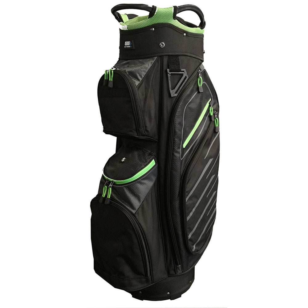 Golf Trends Fairway Cart Bag Golf Stuff Black/Grey/Lime 