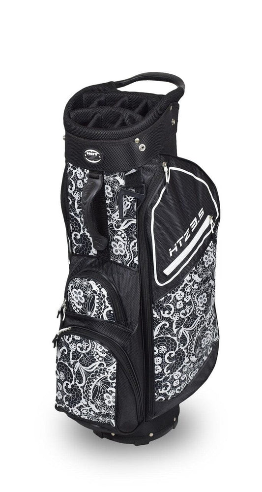 Hot Z Ladies Lace Cart Bag HTZ 3.5 golf bag Golf Stuff - Save on New and Pre-Owned Golf Equipment Black/White 